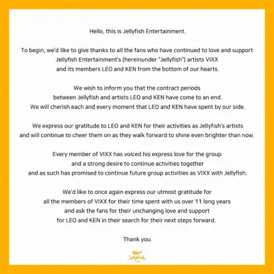 VIXXs Ken och Leo lämnar manetunderhållning