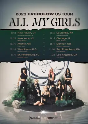 Everglow kondigt Amerikaanse tourdata en steden aan voor 'All My Girls'